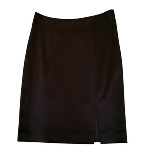 Etcetera by Carlisle Black Midi Pencil Side Slit Skirt Size 8/Medium $328